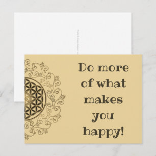 Postal Flor De Vida - Ornamentos Vintage Mandala 2