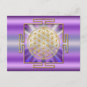Postal Flor De Vida Yantra