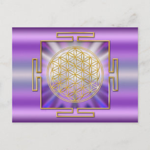 Postal Flor De Vida Yantra
