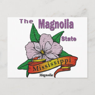Postal Flor del Estado de Magnolia de Mississippi