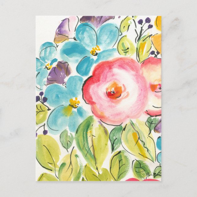 Postal Flor deslumbrante II (Anverso)