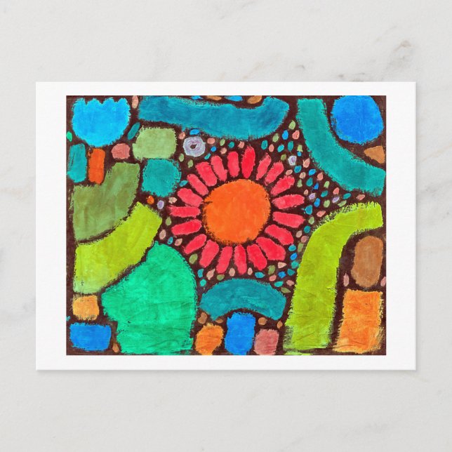 Postal Flor en el valle, Klee (Anverso)