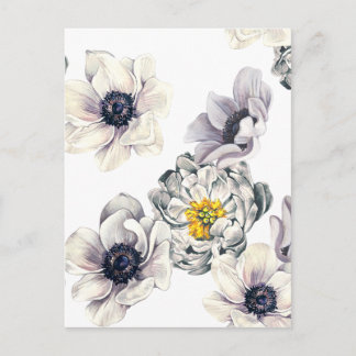 Postal Flor floral Peony Anemone Fresco Primavera Artísti
