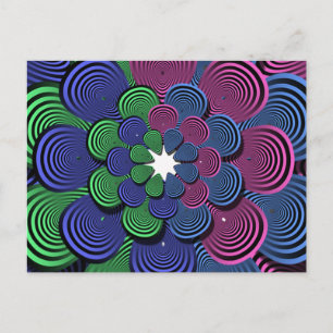Postal Flor fractal