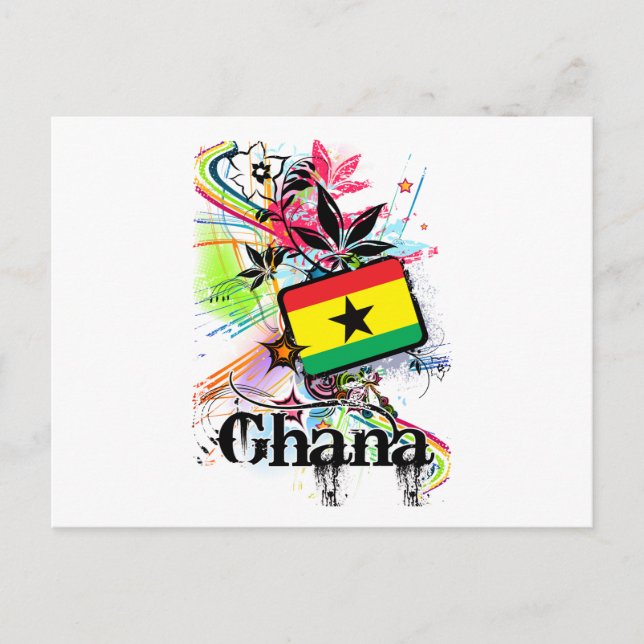 Postal Flor Ghana (Anverso)