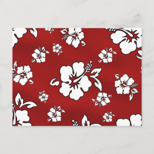 Postal Flor hawaiana