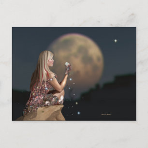 Postal Flor lunar