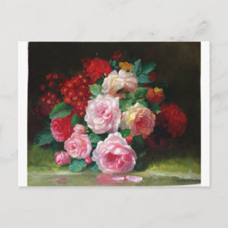 Postal Flor magnífica del vintage