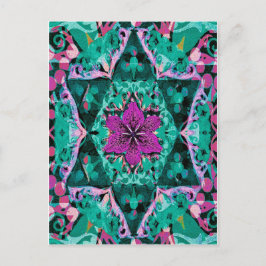 Postal Flor Mandala por Amelia Carrie