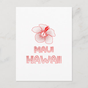 Postal Flor Maui Hawaii Hibiscus