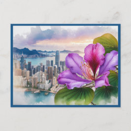 Postal Flor nacional Bauhinia (Hong Kong) |