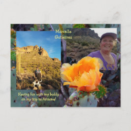 Postal Flor/ Naranja de Cactus de Pear Pricky / Arizona U