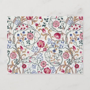 Postal Flor, patrón floral, William Morris