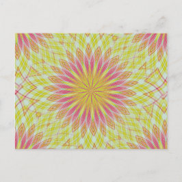 Postal Flor rosa Lotus