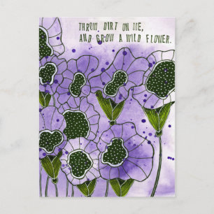 Postal Flor salvaje