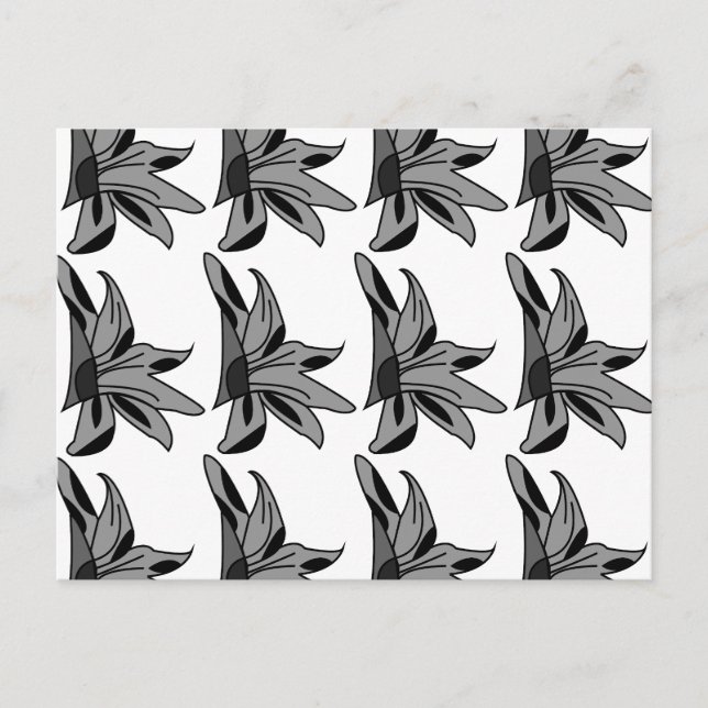 Postal Flor silvestre Flor Floral (Anverso)