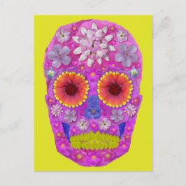 Postal Flor Skull 2