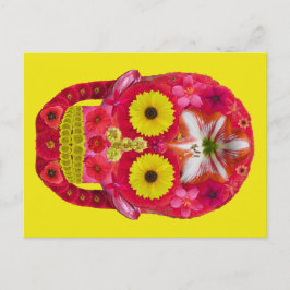 Postal Flor Skull 6