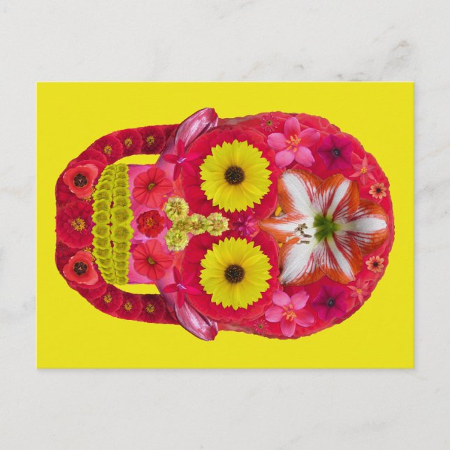 Postal Flor Skull 6 (Anverso)