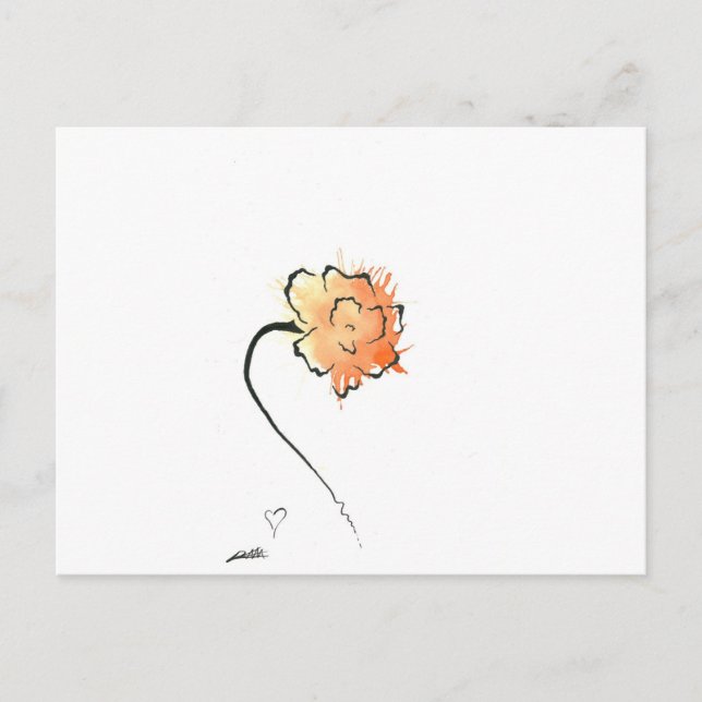 Postal flor tigre (Anverso)