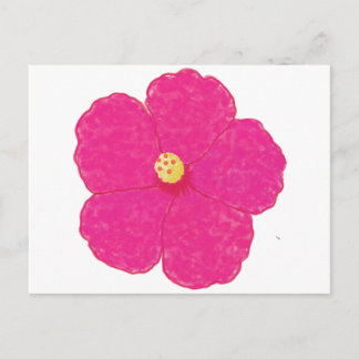 Postal Flor tropical Hibiscus rosa