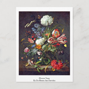 Postal Flor Vase Por De Heem Jan Davidsz