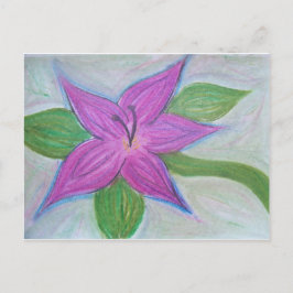 Postal flor violeta aleatoria