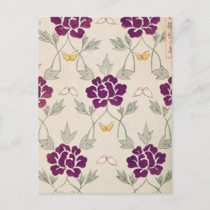 Postal Flor violeta de bonito