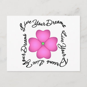 Postal Flor - Vive tus sueños