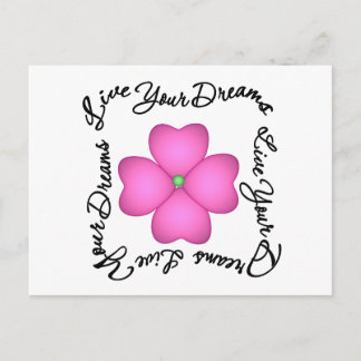 Postal Flor - Vive tus sueños