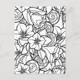 Postal Flor Zendoodle