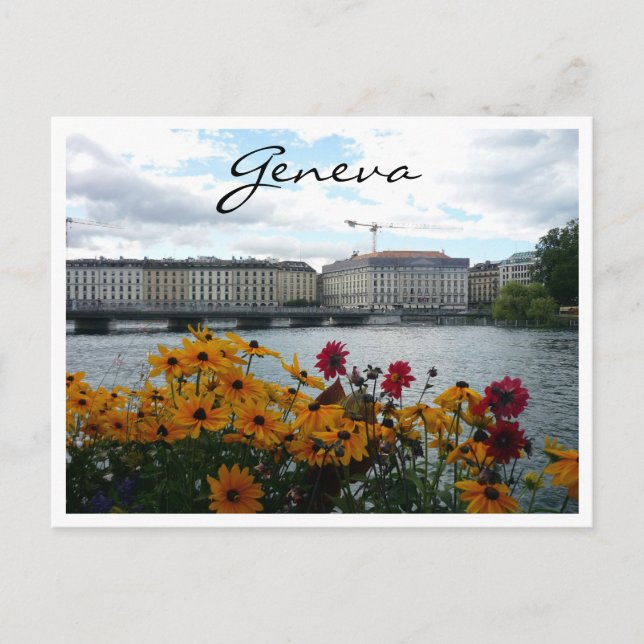 Postal flora del lago geneva (Anverso)