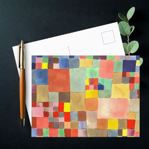 Postal Flora en arena de Paul Klee, arte abstracto
