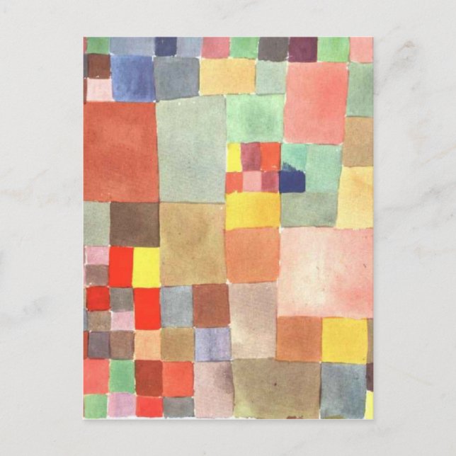 Postal Flora en la arena de Paul Klee (Anverso)