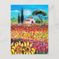 FLORA EN TOSCANA/ Campos, Cachorros y girasoles