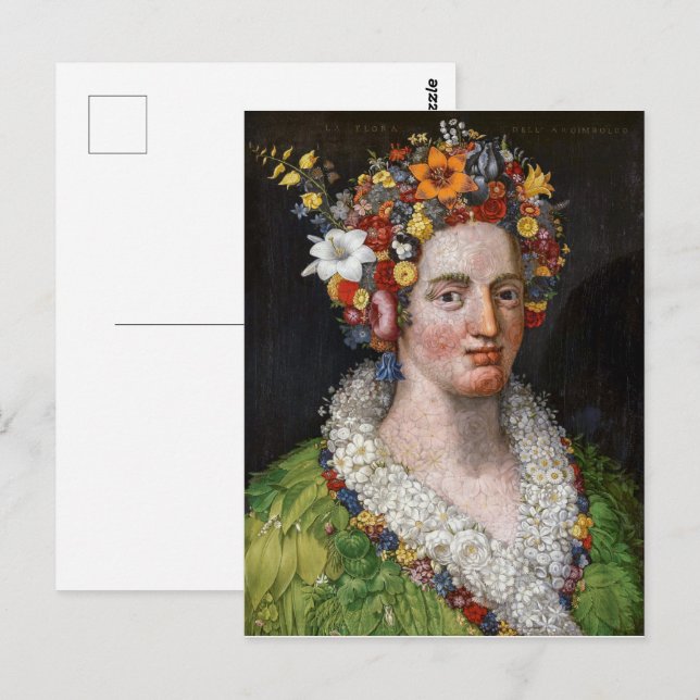 Postal Flora | Giuseppe Arcimboldo | (Anverso / Reverso)