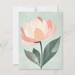 Postal Flora Pastel en la calma #088