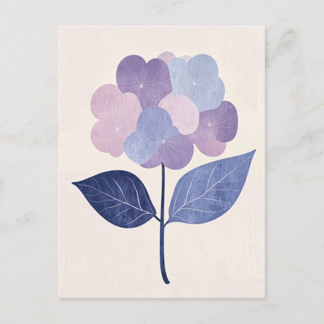 Postal Flora Pastel en la calma #089 (Anverso)