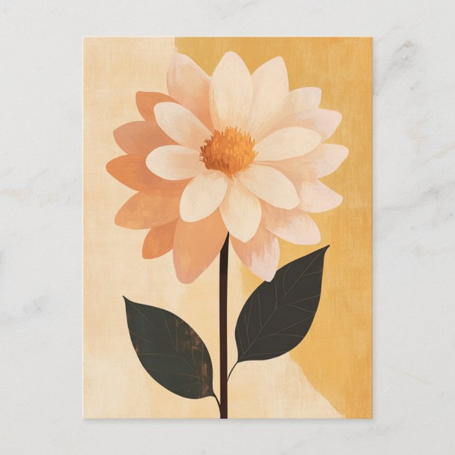 Postal Flora Pastel en la calma #090 (Anverso)