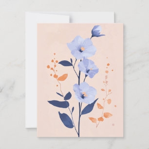 Postal Flora Pastel en la calma #091