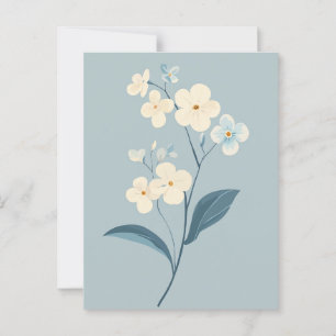 Postal Flora Pastel en la calma #093