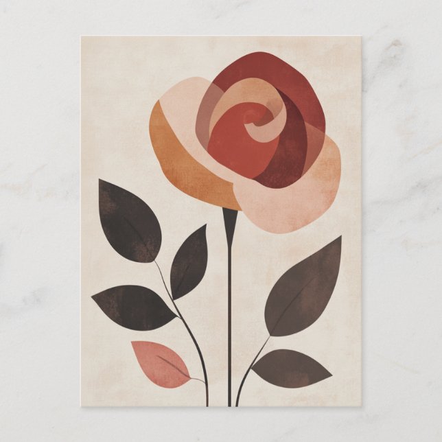 Postal Flora Pastel en la calma #095 (Anverso)