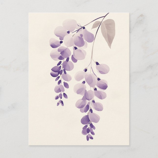 Postal Flora Pastel en la calma #101 (Anverso)