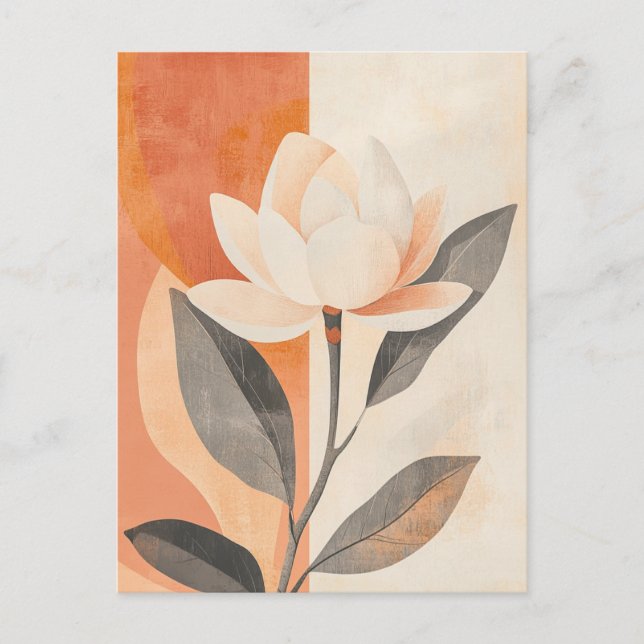 Postal Flora Pastel en la calma #106 (Anverso)