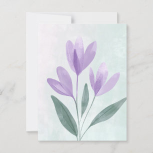 Postal Flora Pastel en la calma #107