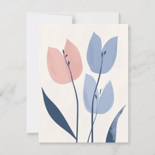 Postal Flora Pastel en la calma #108