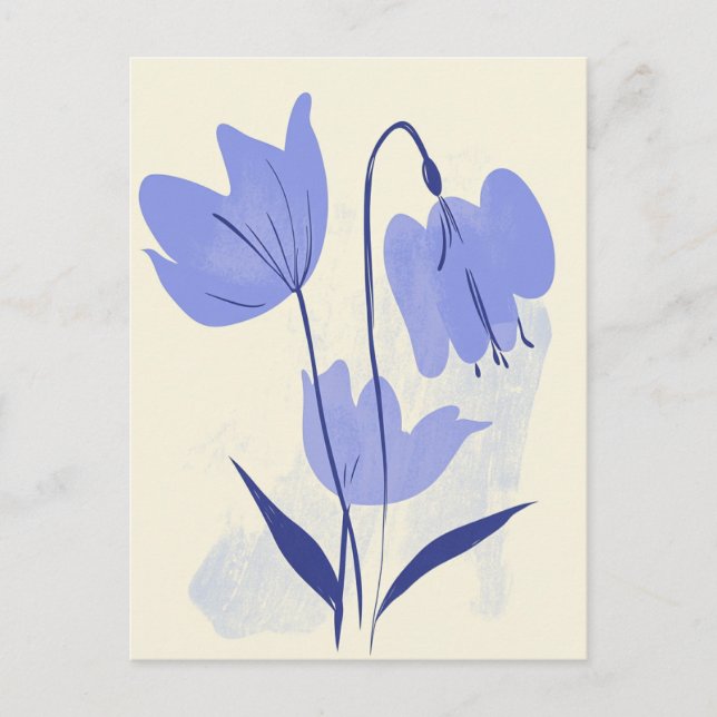 Postal Flora Pastel en la calma #110 (Anverso)