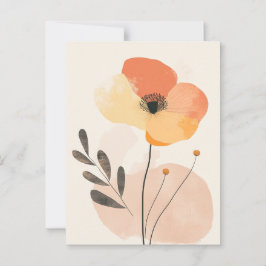 Postal Flora pastel en la quietud #099