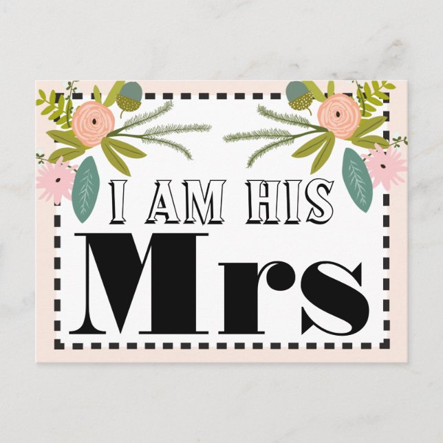 Postal Flora y Fauna Yo soy Su Señora. (Anverso)