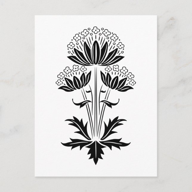 Postal Floral (Anverso)